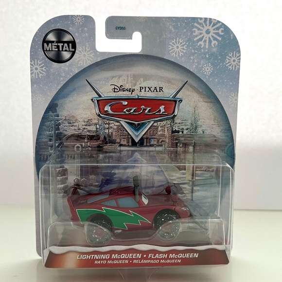 2025 Disney Pixar Cars Die Cast Lightning Mcqueen Christmas Holidays - Picture 2 of 5